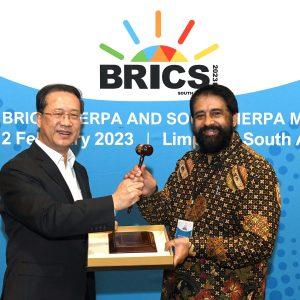 Prof Anil Sooklal, South Africa's BRICS Sherpa, opening the BRICS Sherpa meeting in Bela Bela.

Picture byline:  Jacoline Schoonees/ DIRCO


South Africa hosts First BRICS meeting in Bela Bela

As Chair of BRICS for the year 2023, South Africa will host the first meeting of its tenure – the BRICS Sherpas and Sous-Sherpas – in Bela Bela, Limpopo Province, from 01-02 February 2023.

Professor Anil Sooklal, Ambassador-at-Large for Asia and BRICS and South Africa’s BRICS Sherpa will host his counterparts from the Federative Republic of Brazil, the Russian Federation, the Republic of India and the People's Republic of China.

BRICS is a grouping of five major emerging economies - Brazil, Russia, India, China and South Africa - which together represent about 41% of the world’s population, 26% of the planet’s landmass across four of the continents, 25% of global GDP and 20% of world trade.

South Africa is Chairing BRICS under the theme: “BRICS and Africa: Partnership for Mutually Accelerated Growth, Sustainable Development, and Inclusive Multilateralism”. The theme emphasises the continued value of BRICS as a partnership of leading emerging markets and developing countries providing leadership and momentum towards global growth, sustainable development and inclusion of the global South in the world system.

The theme informs South Africa's priorities for 2023, namely developing a partnership towards an equitable Just Transition; transforming education and skills development for the future; unlocking opportunities through the African Continental Free Trade Agreement; strengthening post-pandemic socio-economic recovery and the attainment of the 2030 Agenda on Sustainable Development and strengthening multilateralism, including working towards real reform of global governance institutions and strengthening the meaningful participation of women in peace processes.

Senior government officials from South Africa and the South African Chapters of the BRICS Business
